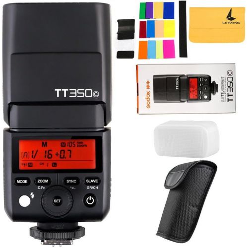  Godox GODOX TT350C Mini Flash TTL HSS 1  8000s 2.4G Wireless X1T-C Flash Trigger Transmitter 2.4G Wireless Remote Transmitter Compatible Canon Mirrorless Camera