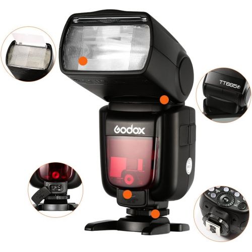  Godox GODOX TT685O Thinklite TTL 3X Camera Flash High Speed 18000s GN60 for Olympus Panasonic Cameras E-TTL II Autoflash,GODOX X1T-O TTL 18000s HSS 32 Channels 2.4G Flash Trigger Trans