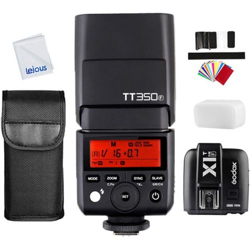  Godox TT350F TTL 2.4G HSS 18000s GN36 Camera Flash Speedlite with Godox X1T-F Wireless Flash Trigger Transmitter for Fuji Fujifilm Cameras X-Pro2 X-T20 X-T2 X-T1 X-Pro1 X-T10 X-E1