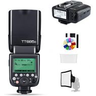 Godox TT685C TTL Speedlite Flash 2.4GHz High Speed 18000s GN60 with X1T-C TTL Wireless Transmitter Compatible for Canon Camera