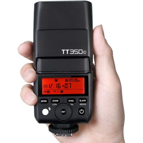  Godox 2X TT350C Mini Flash TTL HSS 1  8000s 2.4G Wireless with X1T-C 2.4G Wireless Flash Trigger Transmitter Compatible for Canon