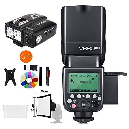  Godox V860II-F GN60 TTL HSS 18000s Speedlite Flash wLi-ion Battery + X1T-F Trigger Compatible for Fujifilm X-Pro21 X-T20