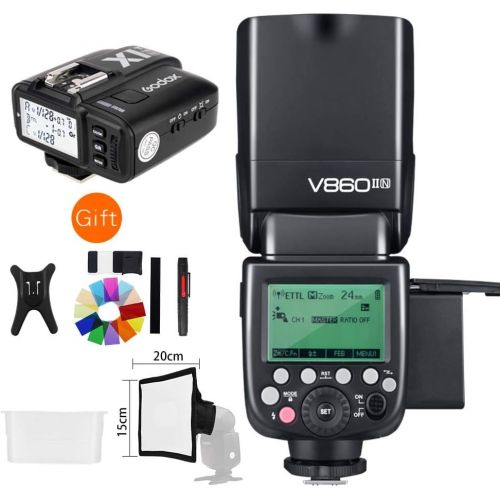  Godox V860II-F GN60 TTL HSS 18000s Speedlite Flash wLi-ion Battery + X1T-F Trigger Compatible for Fujifilm X-Pro21 X-T20