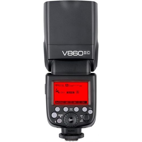  Godox 2X V860II-C V860IIC Speedlite GN60 HSS 18000s TTL Flash Light with X1T-C Wireless Flash Trigger Transmitter Compatible for Canon