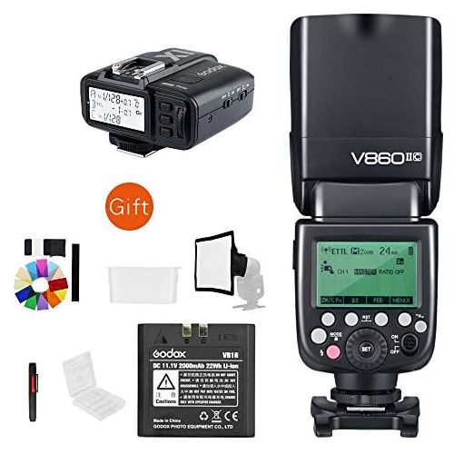  Godox V860II-C V860IIC Speedlite GN60 HSS 18000s TTL Flash Light +X1T-C Wireless Flash Trigger Transmitter Compatible for Canon