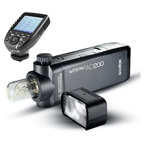  Godox AD200 200Ws TTL GN60 HSS Flash Built-in 2.4G Wireless and Xpro-C Transmitter Compatible Canon