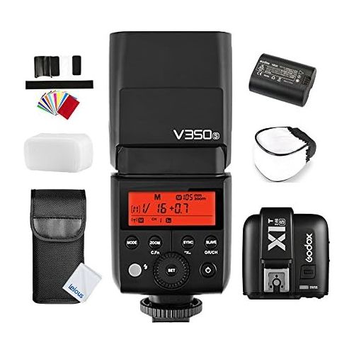  Godox GODOX V350S TTL 2.4G HSS 18000s GN36 Li-ion Battery Camera Flash Speedlite with X1T-S TTL Wireless Flash Trigger for Sony a7RII, a7RII, a7R, a58, a99, ILCE6000L, a77 II, RX10, a9