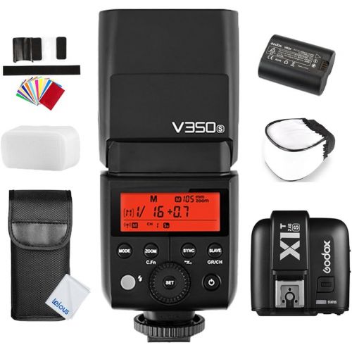  Godox GODOX V350S TTL 2.4G HSS 18000s GN36 Li-ion Battery Camera Flash Speedlite with X1T-S TTL Wireless Flash Trigger for Sony a7RII, a7RII, a7R, a58, a99, ILCE6000L, a77 II, RX10, a9