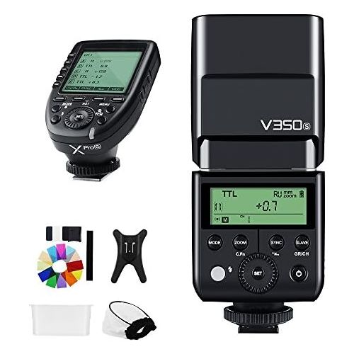  Godox V350S TTL HSS 18000s Speedlite Flash with Built-in 2000mAh Li-ion Battery with Xpro-S Transmitter Compatible for Sony A77 A77 II A7R