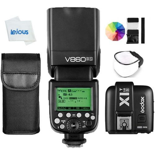  Godox V860II-S TTL 2.4G GN60 HSS 18000s Li-ion Battery Camera Flash Speedlite with X1T-S Flash Trigger for Sony HVL-F60M HVL-F43M HVL-F32M A7 A7R A7S A7II A7RII A58 A99 A6000 A630