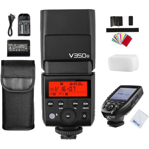  Godox GODOX V350N 2.4G TTL HSS 18000s Li-ion Battery Camera Flash Speedlite with XPro-N TTL Wireless Flash Trigger for Nikon D3100 D3200 D3300 D5000 D5100 D5300 D7000 D7100 etc