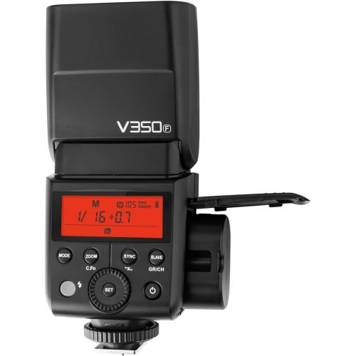  Godox V350F TTL HSS 18000s Speedlite Flash Speed Return 0.1-0.7s Built-in 2000mAh Li-ion Battery with X1T-F Trigger Compatible for Fuji Fujifilm