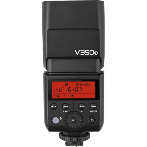  Godox V350F TTL HSS 18000s Speedlite Flash Speed Return 0.1-0.7s Built-in 2000mAh Li-ion Battery with X1T-F Trigger Compatible for Fuji Fujifilm