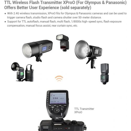  Godox V350O 2.4G Wireless Mini TTL Speedlite Flash for Olympus E-M10II E-M5II E-M1 and Panasonic DMC-GX85 DMC-G7 DMC-GF1