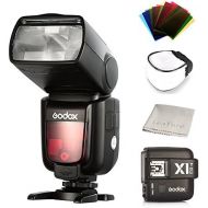 Godox TT685C Speedlite Camera Flash with X1T-C Transmitter for Canon DSLR Cameras EOS 400D Digital 450D 500D 550D 600D 650D 1000D 1100D 30D 40D 50D 60D 5D Mark II 5D Mark III 6D 7D