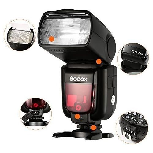  Godox TT685O Thinklite TTL Camera Flash High Speed 18000s GN60 for Olympus Panasonic Cameras E-TTL II Autoflash,Godox XPro-O Flash Trigger for Olympus Panasonic Cameras