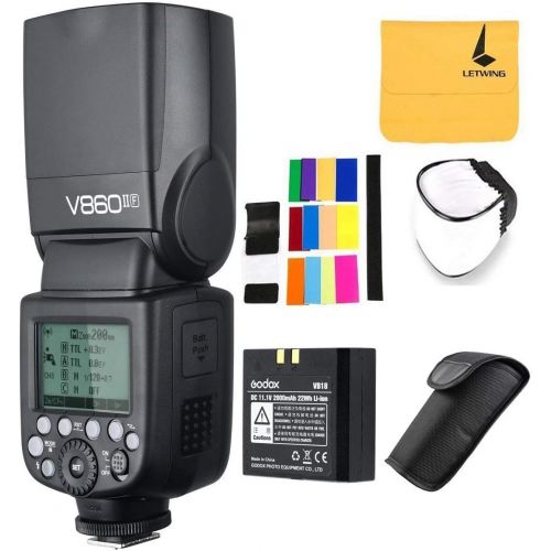  Godox V860II-F 2.4G TTL Li-on Battery Camera Flash Speedlite Compatible Fujifilm Camera X-Pro2 X-T20 X-T1 X-T2 X-Pro1 X100F,Godox XPro-F 2.4G TTL Wireless High Speed Sync 18000s F