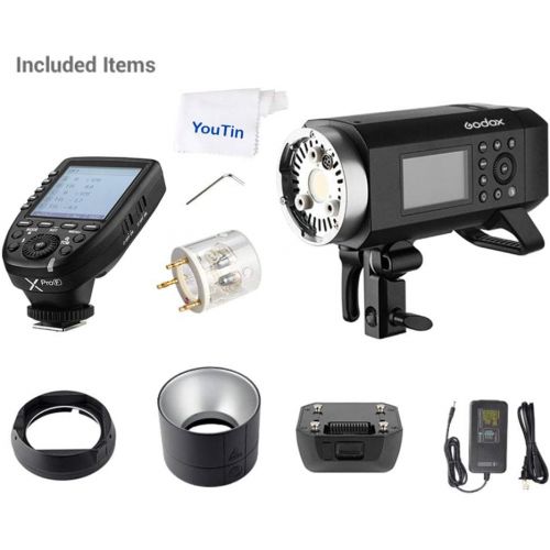  Godox AD400Pro Outdoor Strobe Flash - All-in-One Outdoor Flash 400Ws GN72 18000s HSS TTL Battery-Powered Monolight + Godox Xpro-F Trigger Transmission Compatible Fujifilm Cameras