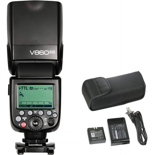  Godox Ving V860II-N Camera Flash Speedlite, TTL 2.4G HSS Speedlight Nikon DSLR Cameras Nikon D800 D700 D7100 D7000 D5200 D5100 D5000 D300 D300S D3200 D3100 D3000 D200 D70S D810 D61