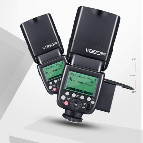  Godox Ving V860II-O 2.4G GN60 TTL HSS 18000s Li-ion Battery Camera Flash Speedlite with Xpro-O Wireless Flash Trigger Compatible Olympus Panasonic Cameras