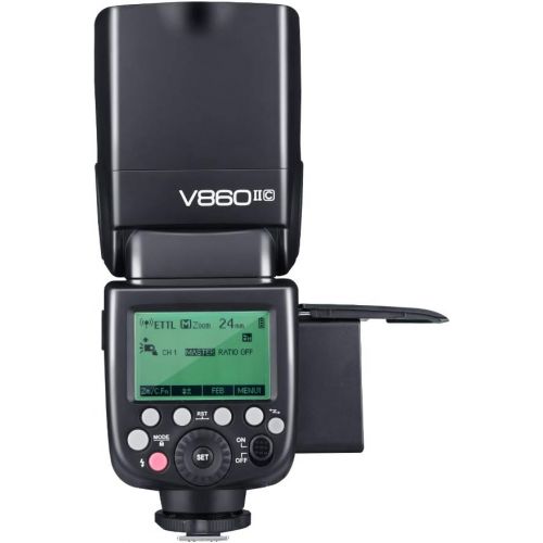  Godox V860II-C 2.4G GN60 TTL HSS 18000s Li-on Battery Camera Flash Speedlite with Xpro-C Wireless Flash Trigger Compatible for Canon Camera