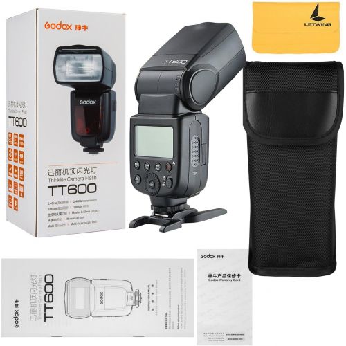  Godox GODOX TT600 2.4G Wireless 3X Camera Flash Speedlite,GODOX XPro-N Wireless Flash Trigger Compatible with Canon EOS Series Cameras,3X Diffuer,3X LETWING Color Filter