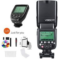 Godox V860II-F 2.4G GN60 I-TTL HSS 18000s Li-ion Battery Camera Flash Speedlite with Xpro-F Wireless Flash Trigger,1.5S Recycle Time 650 Full Power Pops Supports Compatible for Fu