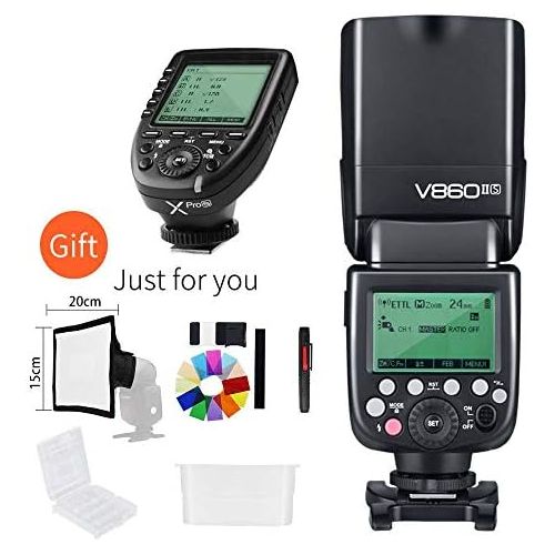  Godox Ving V860IIS 2.4G GN60 TTL HSS 18000s Li-on Battery Camera Flash Speedlite with Xpro-S Wireless Flash Trigger Compatible for Sony Camera DSLR A7R A7RII A58 A99 A6000 DSLR