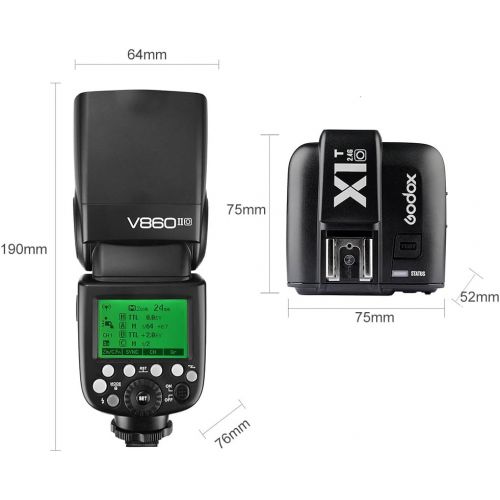  Godox VING V860II-O GN60 HSS 18000s TTL Li-ion Battery Speedlite Flash + X1T-O Trigger Compatible for Olympus Panasonic Cameras