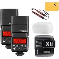 Godox TT350o 2.4G HSS 18000s TTL GN36 2X Camera Flash Speedlite X1T-O TTL 18000s HSS 32 Channels 2.4G Flash Trigger Transmitter Compatible OlympusPanasonic Mirrorless Digital Ca