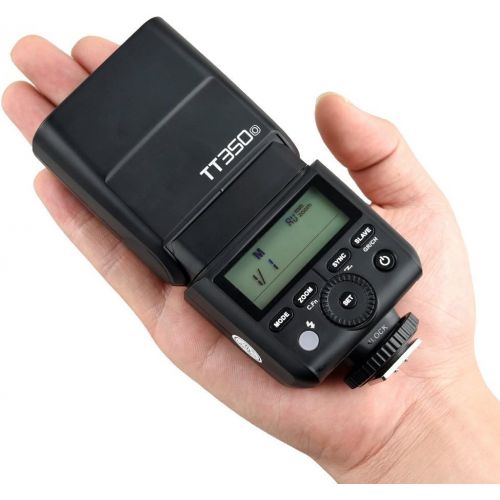  Godox TT350o 2.4G HSS 18000s TTL GN36 2X Camera Flash Speedlite X1T-O TTL 18000s HSS 32 Channels 2.4G Flash Trigger Transmitter Compatible OlympusPanasonic Mirrorless Digital Ca