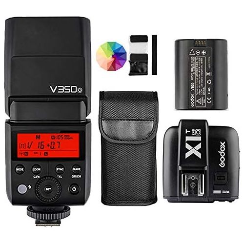  Godox GODOX V350O TTL Li-ion Battery Flash Speedlite with X1T-O 2.4G Wireless Strobe Trigger for Olympus Panasonic Cameras