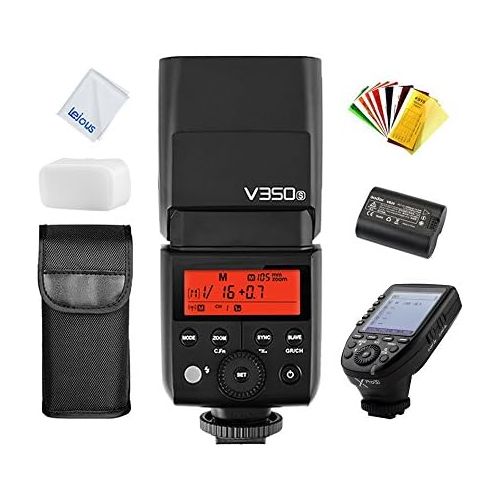  Godox GODOX V350S TTL 2.4G HSS 18000s Li-ion Battery Camera Flash Speedlite with XPro-S TTL Wireless Flash Trigger for Sony a7RII, a7RII, a7R, a58, a99, ILCE6000L, a77 II, RX10, a9