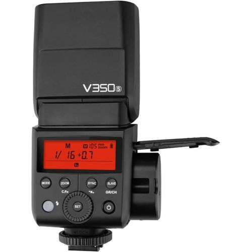  Godox GODOX V350S TTL 2.4G HSS 18000s Li-ion Battery Camera Flash Speedlite with XPro-S TTL Wireless Flash Trigger for Sony a7RII, a7RII, a7R, a58, a99, ILCE6000L, a77 II, RX10, a9