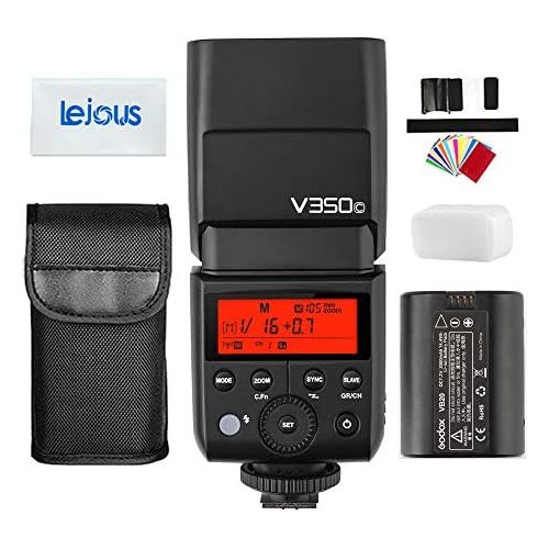  Godox GODOX V350C TTL Flash 2.4G HSS 18000s GN36 Camera Speedlite with 7.2V 2000mAh Li-ion Battery for Canon M3 M5 M6 M50 1300D 750D 200D 5D 6D 7D 80D 100D 600D 800D 70D 700D 77D 2000D