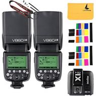 Godox GODOX V860II-F 2.4G TTL Li-on Battery 2X Camera Flash Speedlite Compatible For Fujifilm Camera X-Pro2 X-T20 X-T1 X-T2 X-Pro1 X100F,GODOX X1T-F Flash Trigger Transmitter Compatible