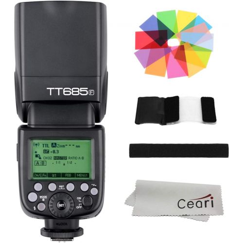  Godox TT685F TTL Flash Speedlite 2.4G GN60 HSS 18000s 0.1-2.6s Recycle Time, 230 Full Power Flashes for Fujifilm X-pro2, X-T20, X-T2, X-T1 DSLR Camera