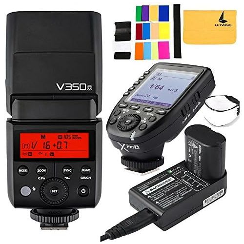  Godox V350O TTL 2.4G Camera Flash with Built-in Rechargeable 7.2V2000mAh Li-ion Battery,Godox XPro-O Flash Trigger For Olympus Panasonic Cameras