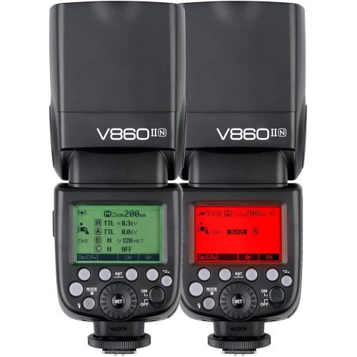  Godox V860II-N TTL Flash and X1T-N Trigger Transmitter for Nikon Cameras D800 D700 D7100 D7000 D5200 D5100 D5000 D300 D300S D3200 D3100 D3000 D200 D70S D810 D610 D90 D750 (2 x V860