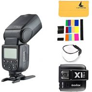Godox GODOX TT600 2.4G Wireless Camera Flash Speedlite,GODOX X1T-C Wireless Transmitter for Canon EOS Series Cameras,1X Diffuer,1X LETWING Color Filter