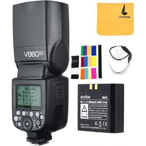  Godox GODOX V860II-O 2.4G TTL Li-on Battery Camera Flash Speedlite for Olympus Panasonic Cameras+GODOX X1T-O TTL 18000s HSS 32 Channels 2.4G Flash Trigger Transmitter for Olympus