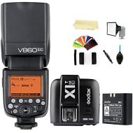 Godox V860II-C E-TTL 2.4G High Speed Sync 18000s GN60 Li-ion Battery Camera Flash speedlite light + Godox X1T-C Wireless Remote Flash Trigger Transmitter for Canon EOS cameras