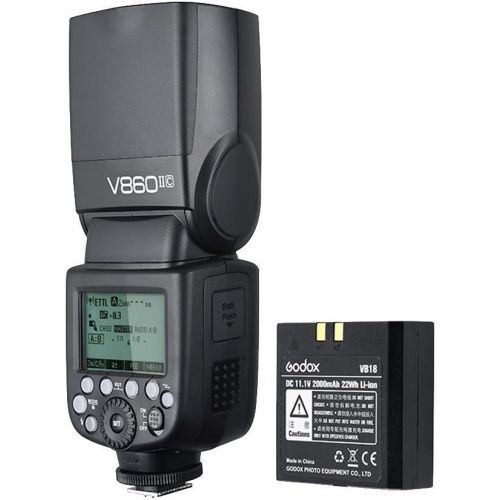  Godox V860II-C E-TTL 2.4G High Speed Sync 18000s GN60 Li-ion Battery Camera Flash speedlite light + Godox X1T-C Wireless Remote Flash Trigger Transmitter for Canon EOS cameras