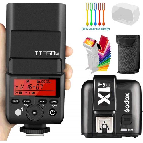  Godox TT350-O TTL GN36 HSS 18000s 2.4G Flash Speedlite +X1T-O Wireless Trigger Transmitter Compatible Olympus Panasonic Cameras