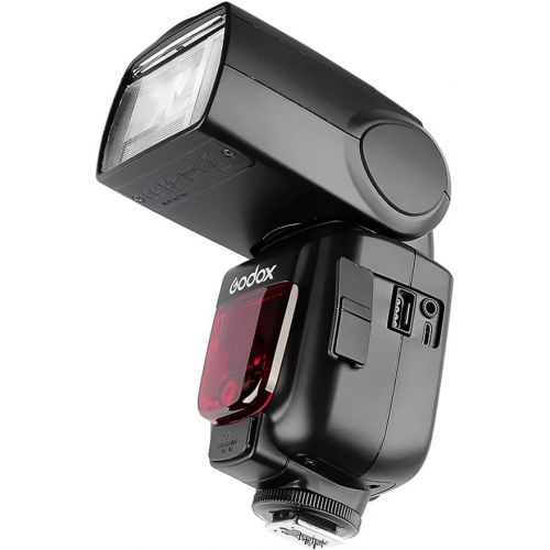  Godox TT685N TTL 2.4GHz GN60 High Speed Sync 18000s Wireless Master Slave Flash Speedlite Light Compatible for Nikon Cameras (I-TTL II autoflash)+Diffuser & Filter +CONXTRUE USB L