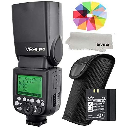  Godox V860II-S GN60 TTL HSS 18000S 2.4G Wireless Speedlite with High Power 2000mAh Lithium Battery Pack for Sony A7 A7S A7R A7 II A7R II A7S II A6000 A6300