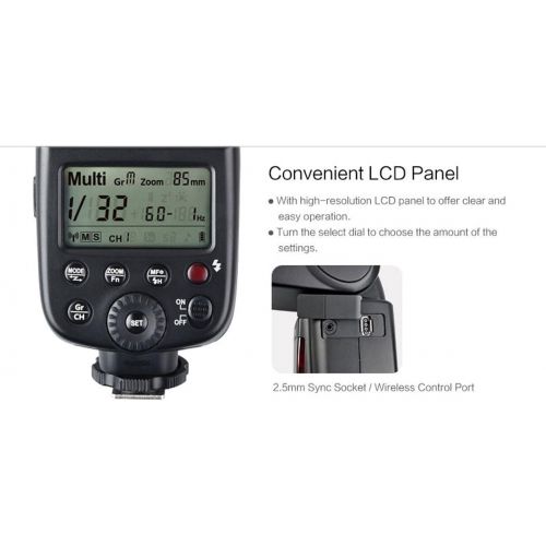  Godox V850II Built-in 2.4G Supports Master Slave Li-ion Battery GN60 for Canon Nikon Pentax Olympus etc