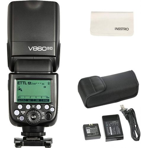  Godox V860II-C Pioneering Camera Flash Speedlite, 2.4G X Wireless HSS GN60 Speedlight Flash Canon EOS Cameras Canon 6D 7D 50D 60D 500D 550D 600D 650D 1000D 1100D 1DX 580EX II 5D Ma