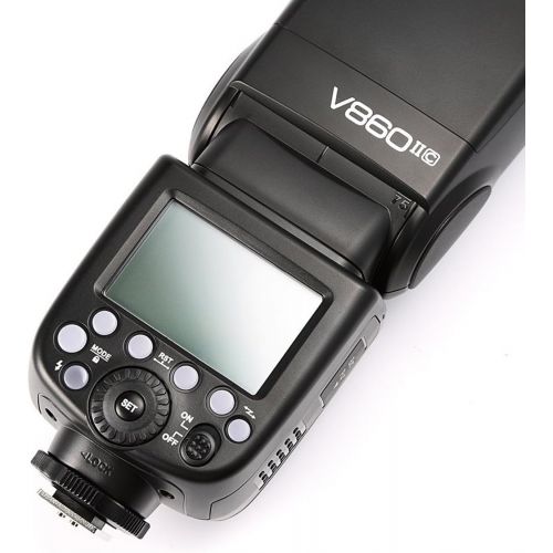  Godox V860II-C 2.4G GN60 TTL HSS 18000s High Power Lithium Battery SlaveMaster Speedlite for Canon 6D 7D 50D 60D 1DX 600D 600EX-RT 580EX II 5D Mark II III