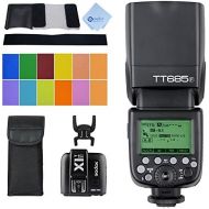 Godox TT685F HSS 2.4G TTL GN60 Camera Flash Speedlite High-Speed Sync Compatible Fujifilm Camera X-Pro2 X-T20 X-T1 X-T2 X-Pro1 X100F,Godox XPro-F Wireless High Speed Sync 18000s F